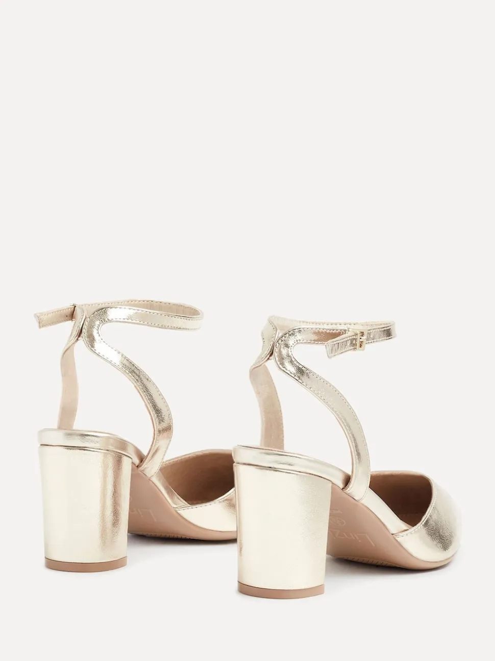 Goud - Linzi Lori pumps met spitse neus en wijde pasvorm