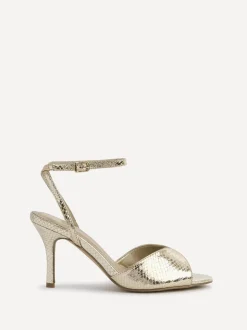 Goud - Linzi Parlour Peep Toe Stiletto Heel Sandals