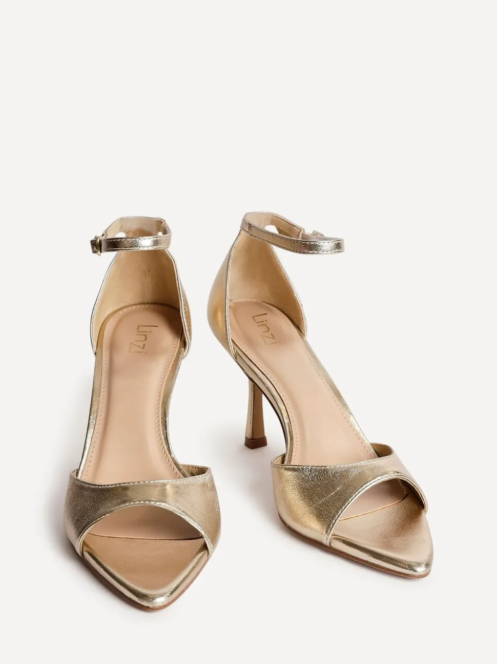 Goud - Linzi Wanted Pointed Toe Stiletto Heels
