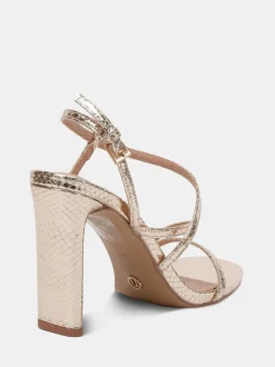 Goud - Novo MONDRIAN Strappy Heeled Sandals