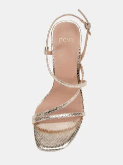 Goud - Novo MONDRIAN Strappy Heeled Sandals