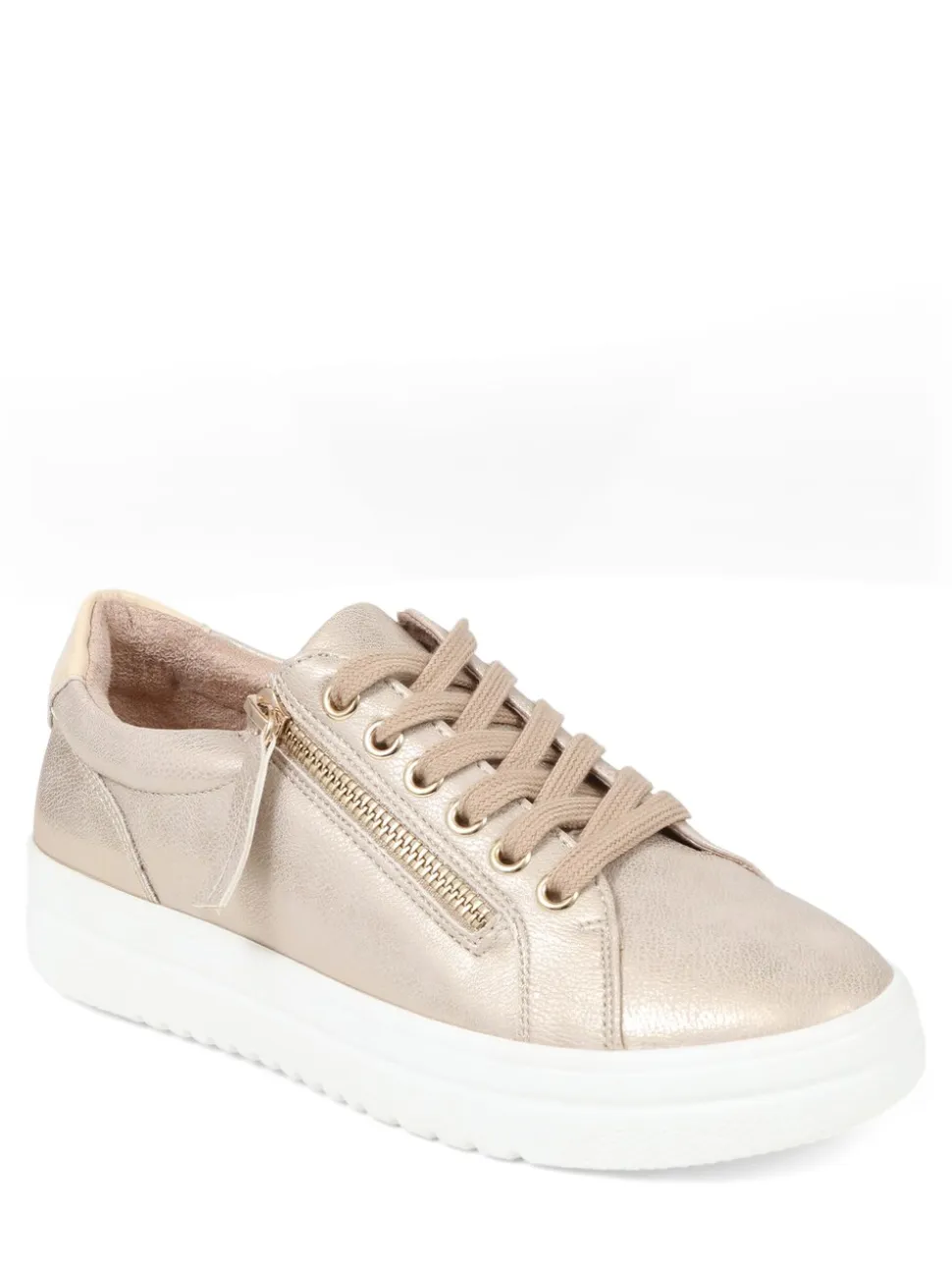 Goud - Pavers sneakers met plateauzool en dikke zool