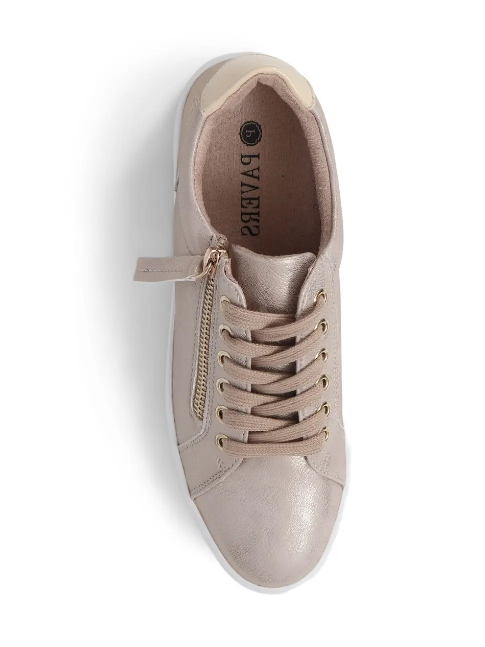 Goud - Pavers sneakers met plateauzool en dikke zool