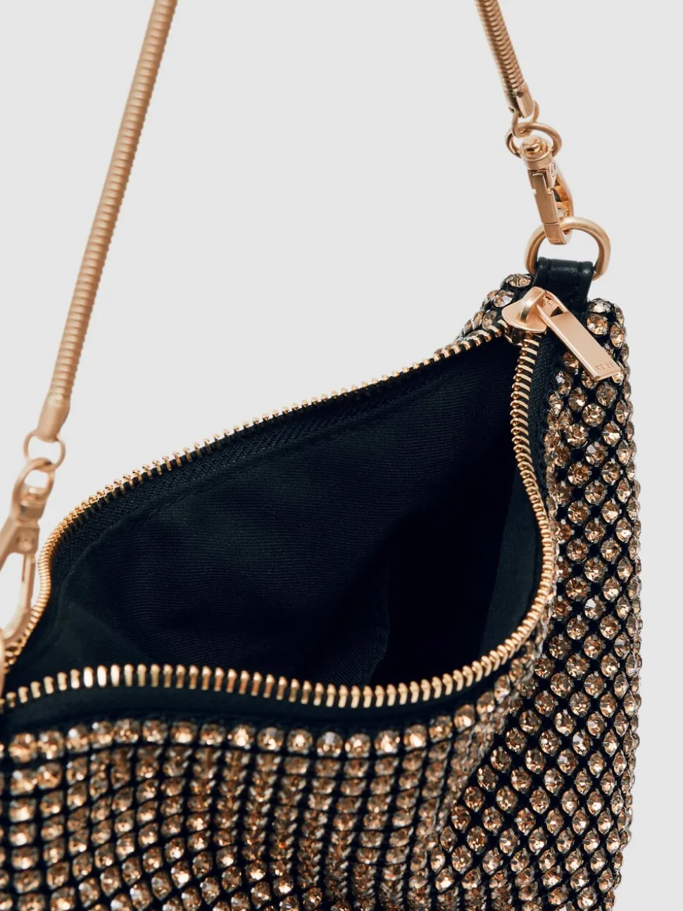 Goud - Reiss Leah Crystal Bracelet Pouch Bag