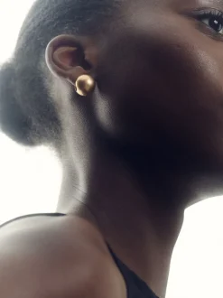 Goud - Reiss Pollie Polished Ball Huggie Earrings