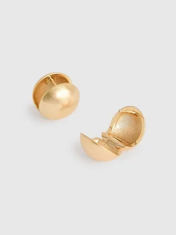 Goud - Reiss Pollie Polished Ball Huggie Earrings
