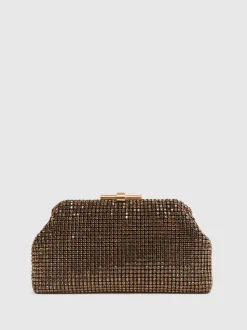 Goud - Reiss versierde Adaline clutch