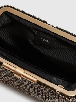 Goud - Reiss versierde Adaline clutch