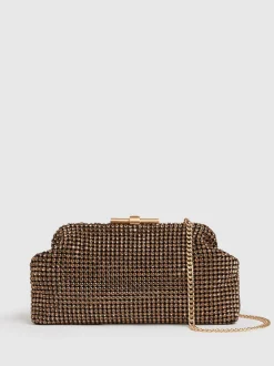 Goud - Reiss versierde Adaline clutch