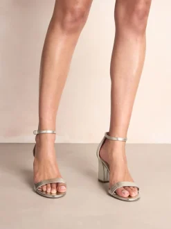 Goud - Sandalen met blokhak