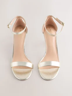 Goud - Sandalen met blokhak