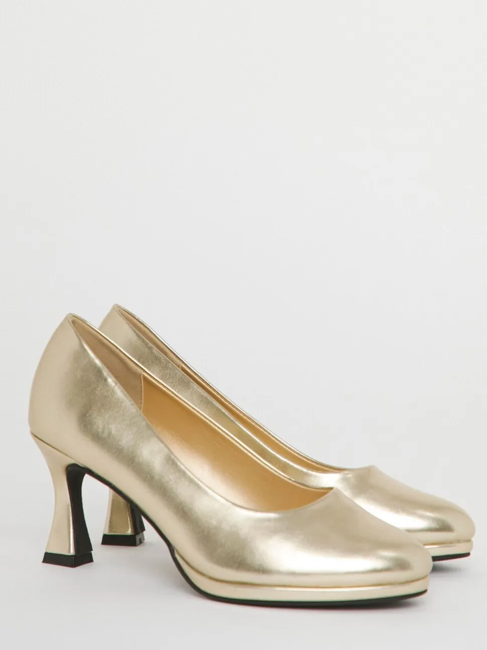 Goud - Simply Be Court Shoe Heel