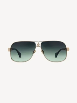 Goud - Vivienne Westwood Keith VW5101 410 Shiny Sunglasses