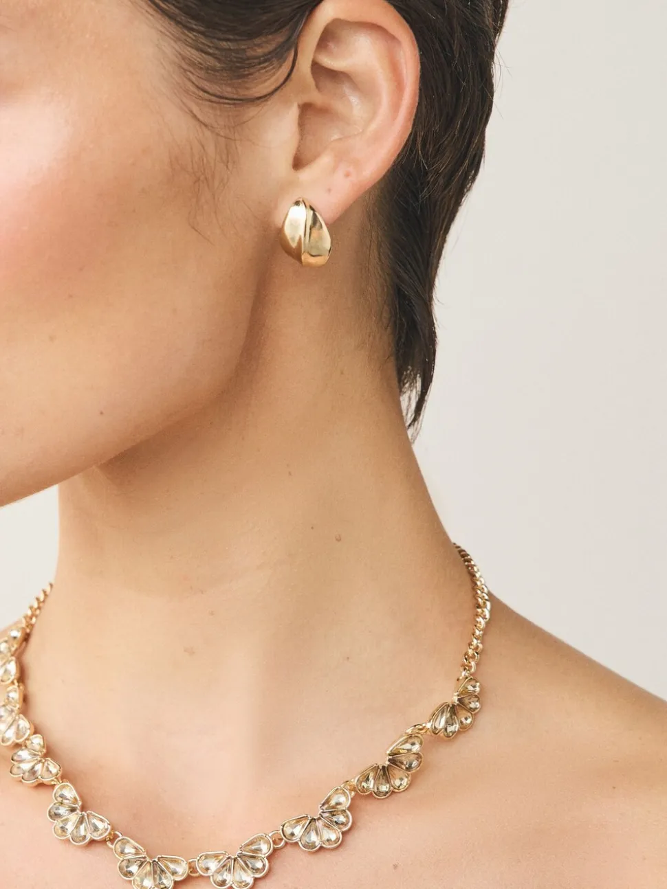Goudkleurig - Bouton Stud Earrings