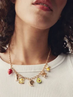 Goudkleurig - Brunch Charm Necklace