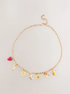 Goudkleurig - Brunch Charm Necklace