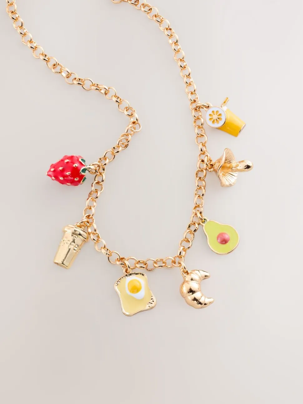 Goudkleurig - Brunch Charm Necklace