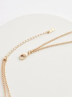 Goudkleurig - Cutout Double Layer Necklace
