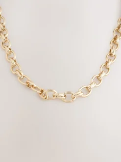 Goudkleurig - Double Link Chunky Chain Necklace