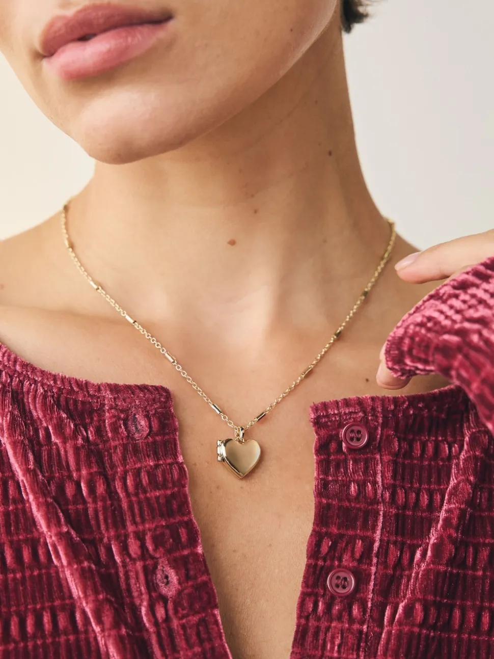 Goudkleurig - Heart Locket Necklace