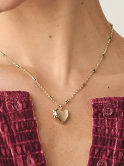 Goudkleurig - Heart Locket Necklace