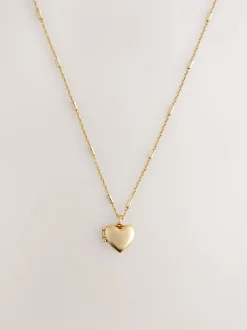 Goudkleurig - Heart Locket Necklace