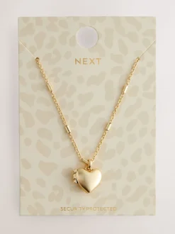 Goudkleurig - Heart Locket Necklace