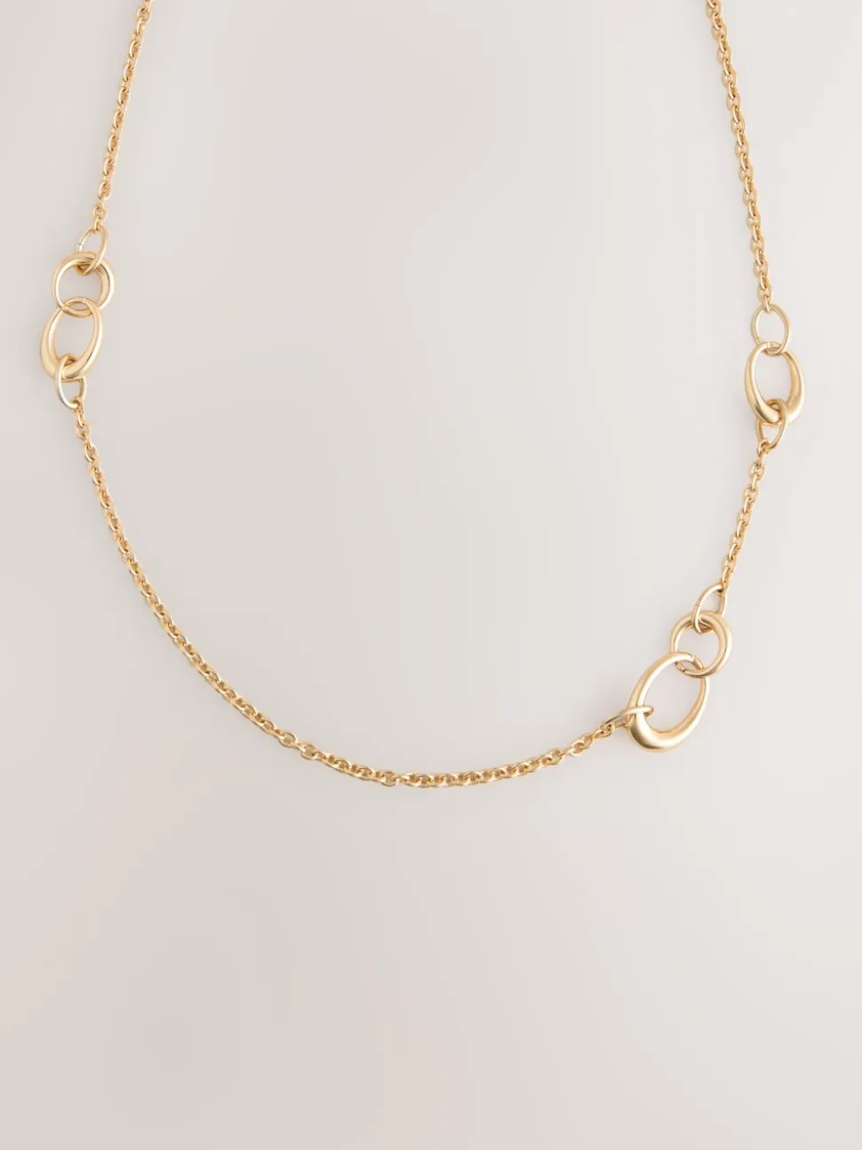 Goudkleurig - Lange schakelketting