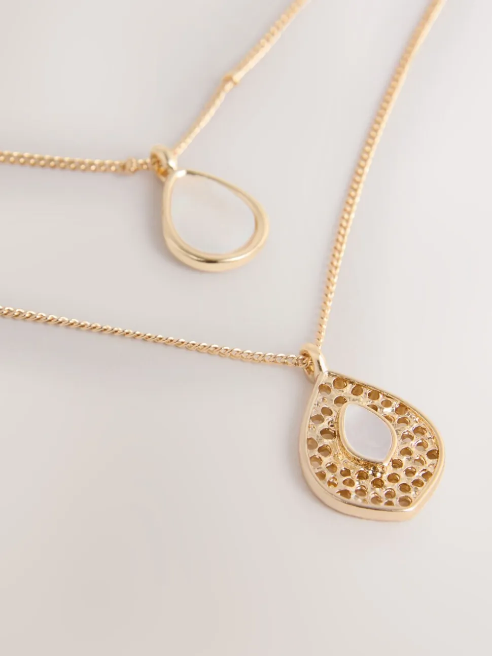 Goudkleurig - Layered Stone Necklace