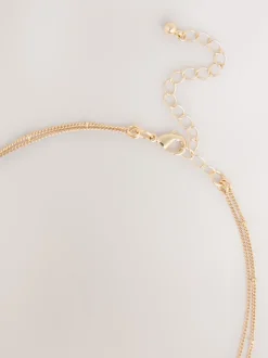 Goudkleurig - Layered Stone Necklace