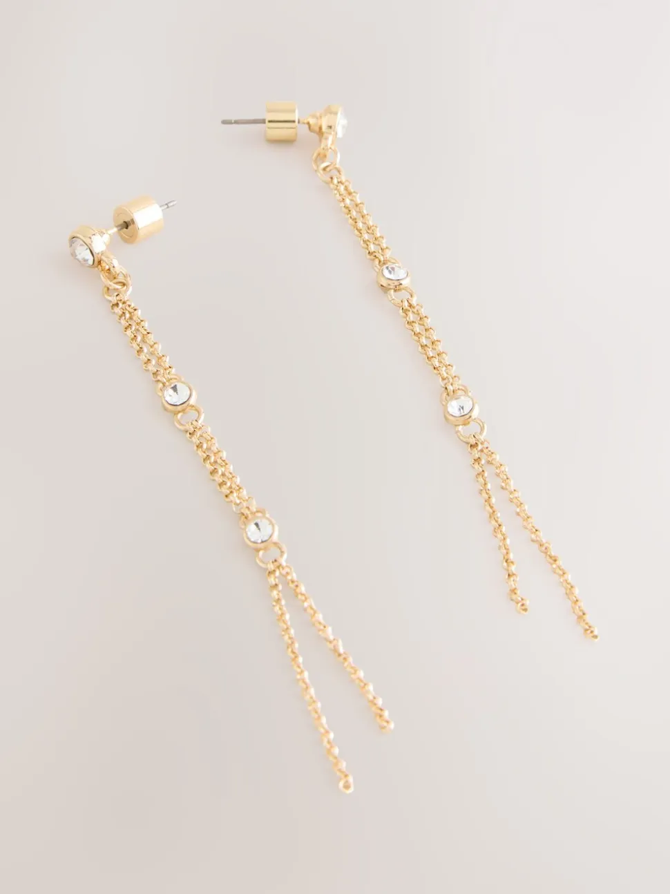 Goudkleurig - Oorbellen met glitterdetail