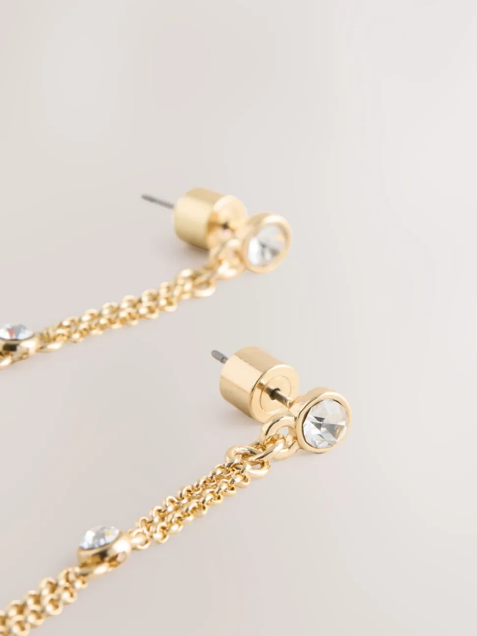 Goudkleurig - Oorbellen met glitterdetail
