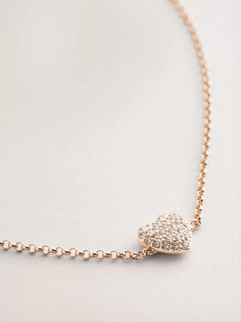 Goudkleurig - Pave Heart Anklet