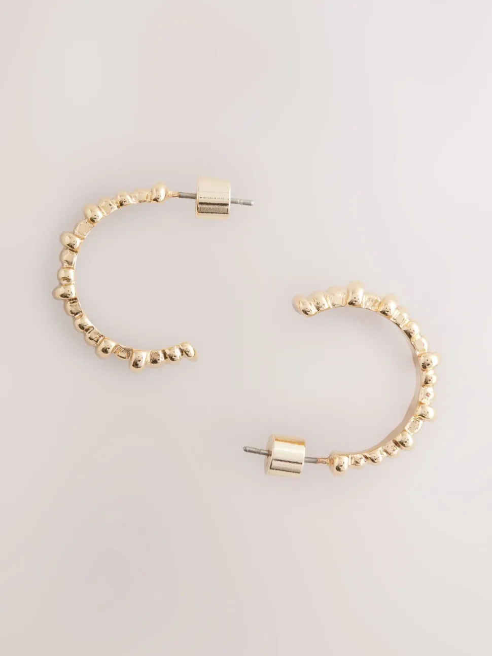 Goudkleurig - Ridged Hoop Earrings