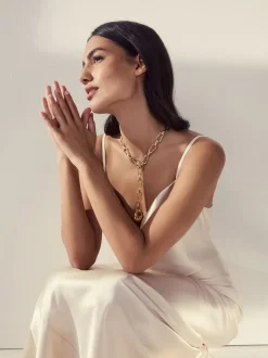 Goudkleurig - Shaped Y Chain Necklace