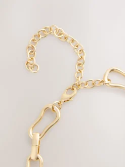 Goudkleurig - Shaped Y Chain Necklace
