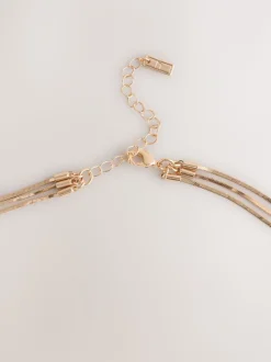Goudkleurig - Slinky Chain Y Profile Necklace