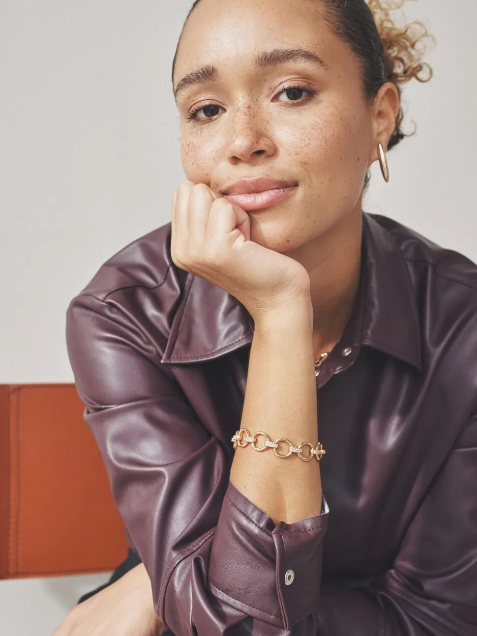 Goudkleurig - Sparkle Detail Chain Bracelet