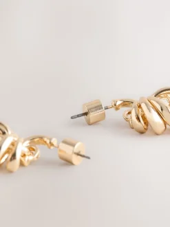 Goudkleurig - Stacked Hoop Earrings
