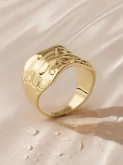 Goudkleurig - Stainless Steel Chunky Ring
