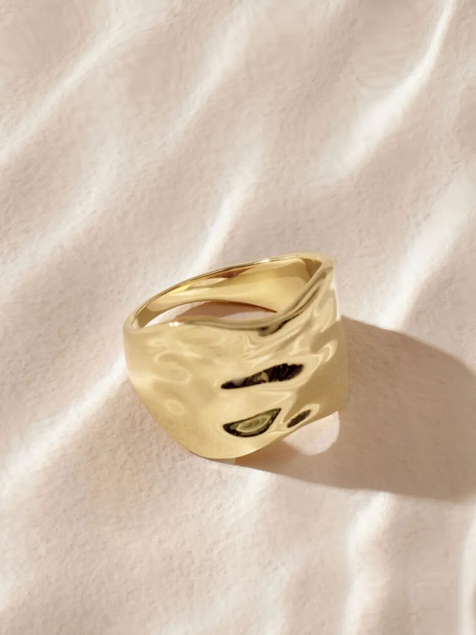 Goudkleurig - Stainless Steel Chunky Ring