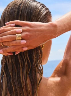 Goudkleurig - Stainless Steel Chunky Ring