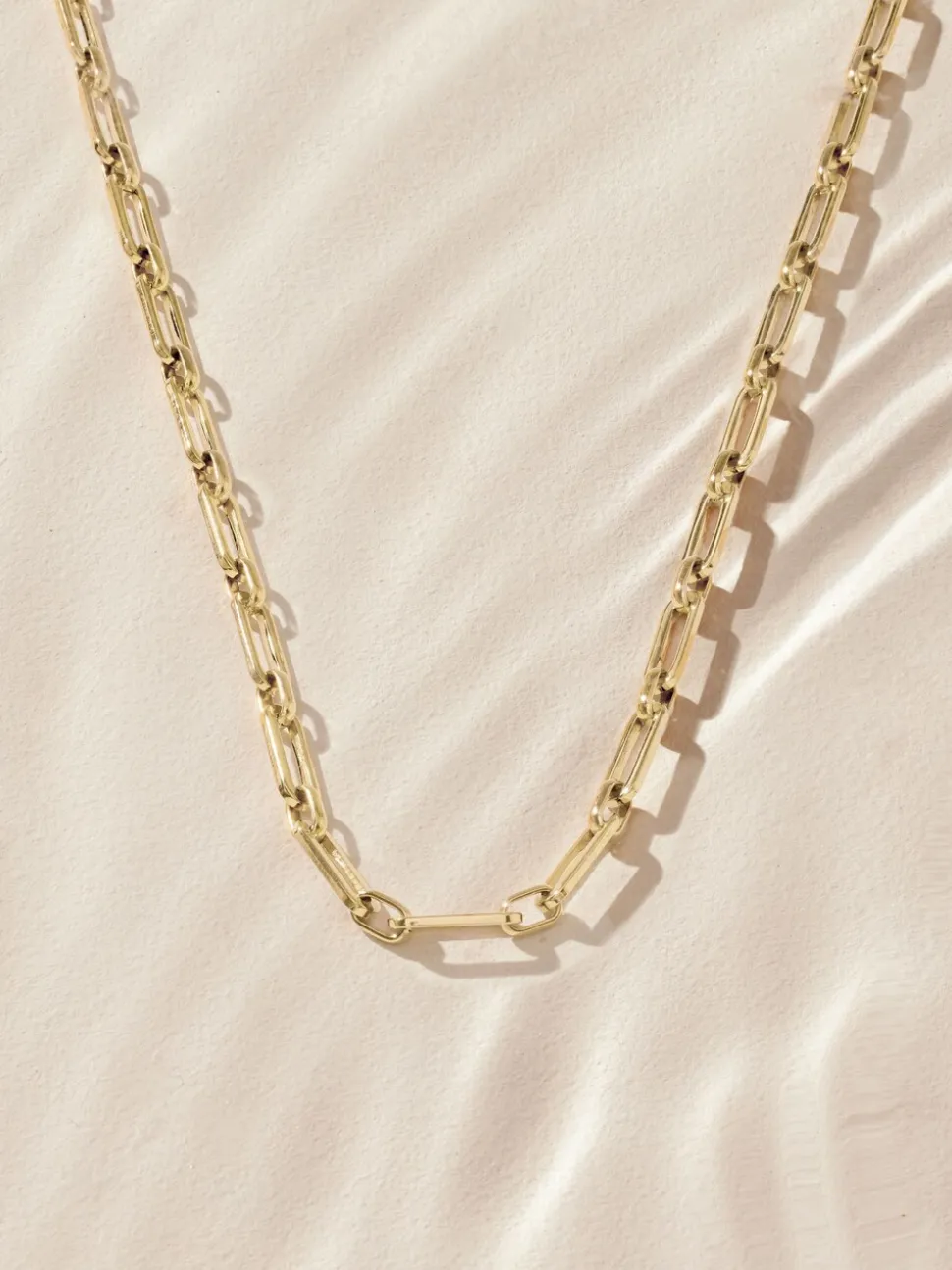 Goudkleurig - Stainless Steel Paperclip Chain Necklace