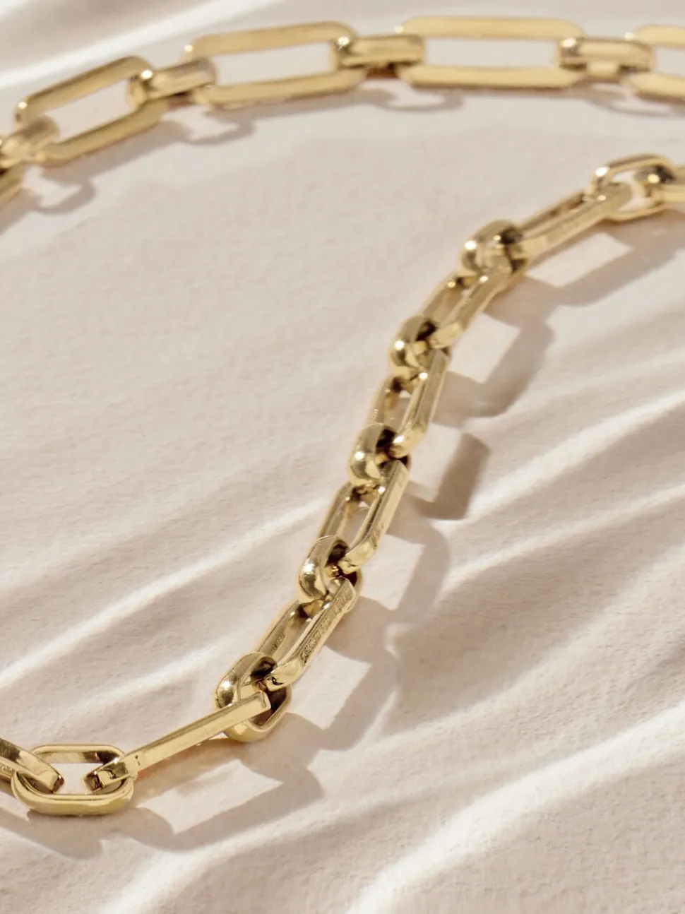 Goudkleurig - Stainless Steel Paperclip Chain Necklace