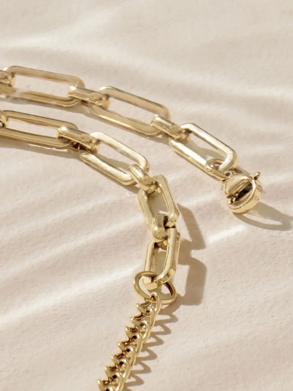 Goudkleurig - Stainless Steel Paperclip Chain Necklace