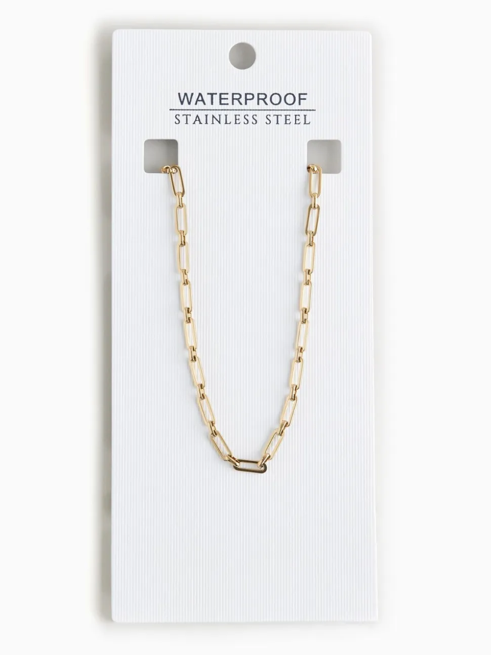 Goudkleurig - Stainless Steel Paperclip Chain Necklace