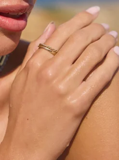 Goudkleurig - Stainless Steel Delicate Ring Pack