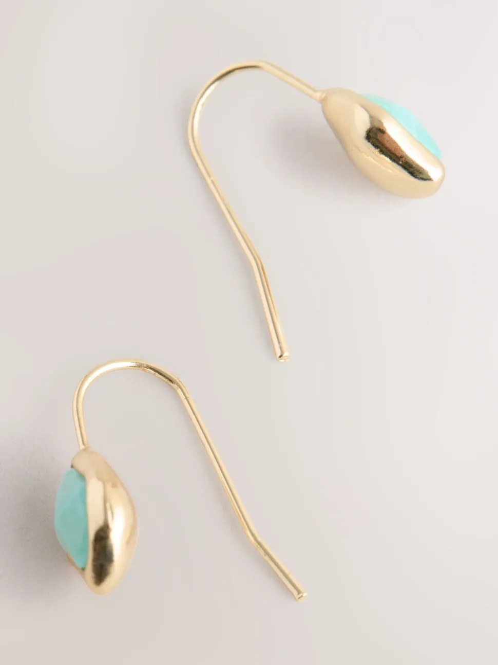 Goudkleurig - Stone Detail Earrings