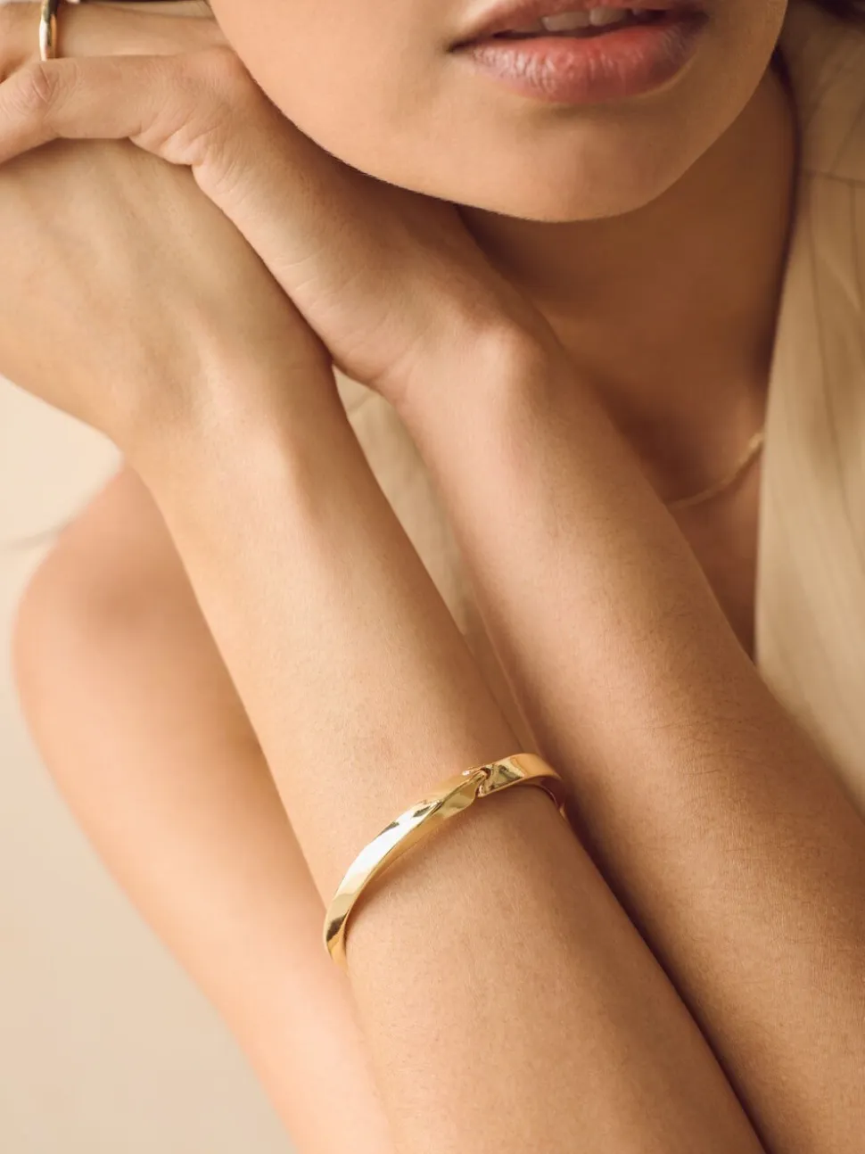 Goudkleurig - Twist Bangle