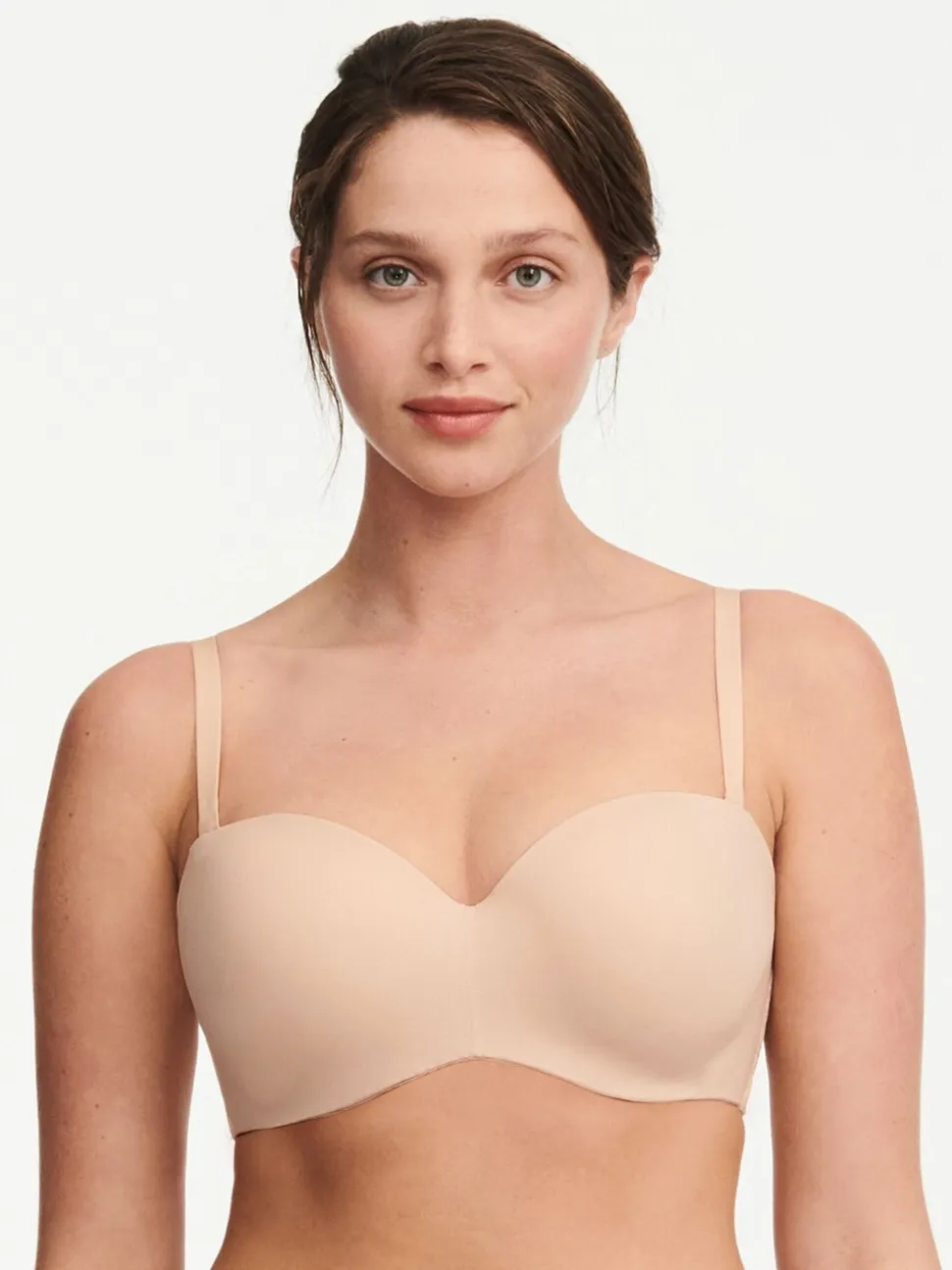 Goudkleurig beige - Chantelle Norah - Zacht aanvoelende strapless beha